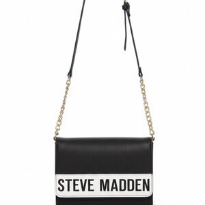 Steve Madden Black and White Crossbody Bag